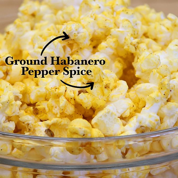 ASS KICKIN' Habanero Microwave Popcorn Bags - 3 Pack - Ultimate Spicy Popcorn Gourmet Gift - Makes a Great Movie Theater Popcorn or Snack Food for Movie Night
