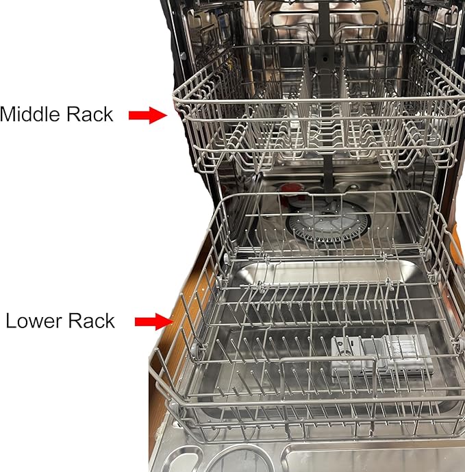 【2026 Next Generation】DD82-01073A Lower Rack Assembly OEM Replacement part Fit For Samsung Dishwasher Dishrack DW80R5061/DW80R5060/DW80K7050UG Series