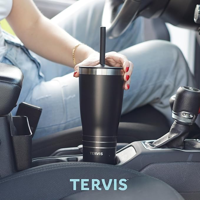 Tervis Traveler Star Wars Vader Trooper Triple Walled Insulated Tumbler Travel Cup Keeps Drinks Cold & Hot, 30oz - with Straw Lid, Stainless Steel