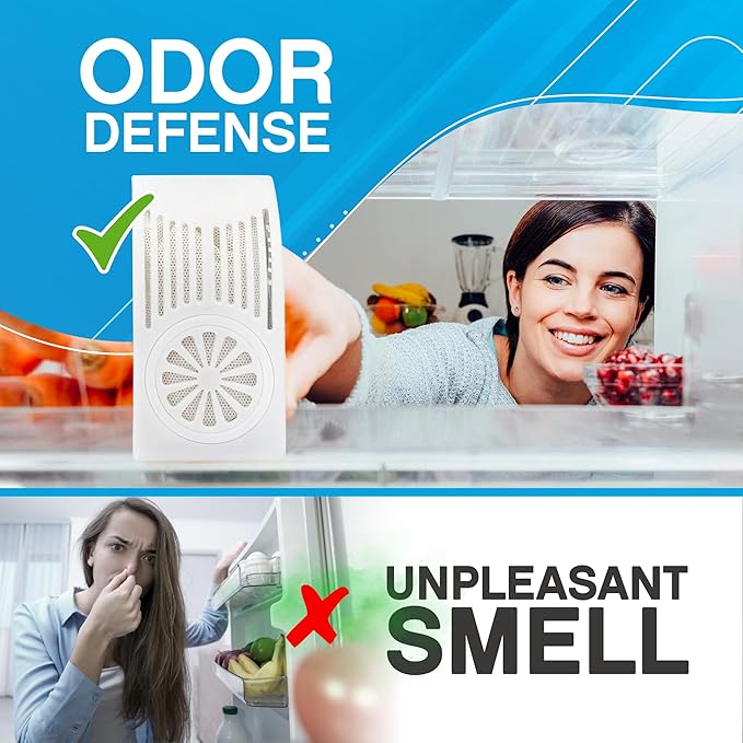 NonScents Shoe & Refrigerator Deodorizer Bundle - 1 Pack (2 Count) Shoe Odor Eliminator & 4 Refrigerator Deodorizer - Powerful, Reusable Odor Absorbers for Shoes, Fridge, Closets - Unscented Freshness