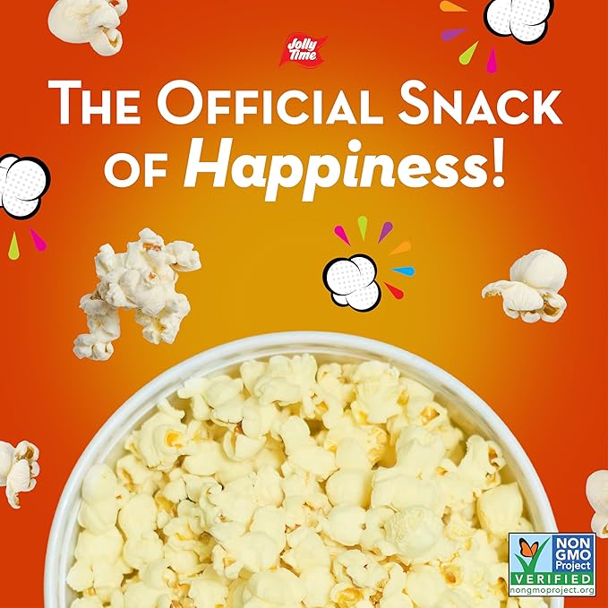Jolly Time Healthy Pop Microwave Popcorn, 1.2oz Personal Bag, 10 Bags Per Carton (Healthy Pop 100's - Butter & Sea Salt,1.2 Ounce (Pack of 10))