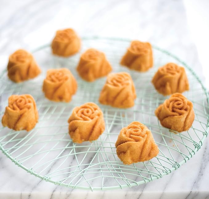 Nordic Ware Rosebud Cakelet, 2.25 Cup Capacity, Toffee