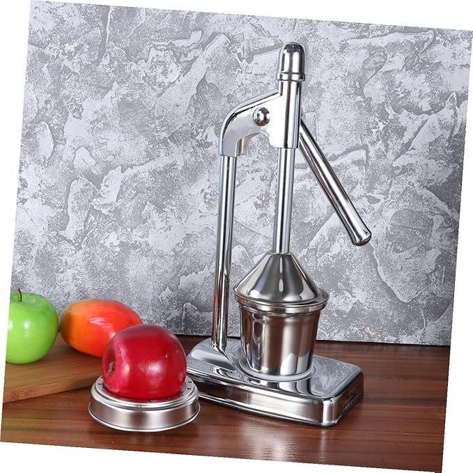 ULTECHNOVO Stainless Steel Manual Press Juicer Handheld Citrus Extractor for Fruits and Vegetables Easy to Clean Sturdy Design for Home Use and Fresh Juice Preparation