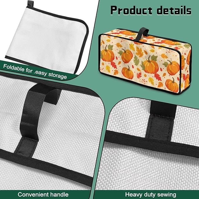 Toaster Cover 2 Slice Pumpkin Toaster Covers 2 Slice Long Slot Slim Dust Cover Thanksgiving Decor Machine Washable Thin Small Appliance Covers for Kitchen