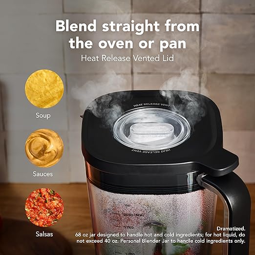 KitchenAid Pure Power Blender with 2 Personal Blending Jars, 1700 Watt Peak Power*, KSB2078, Matte Charcoal Grey