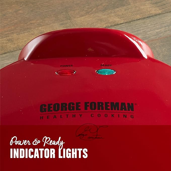 George Foreman Electric Quesadilla Maker, Red, GFQ001 10 Inch