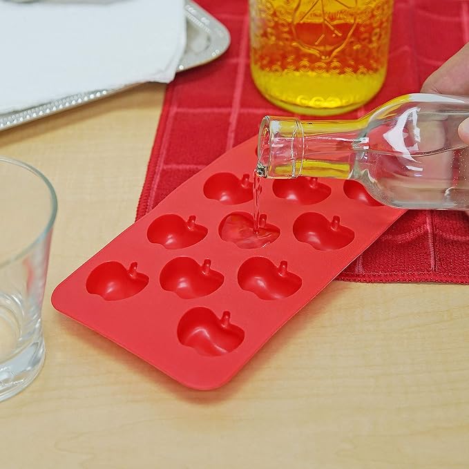 Apple Ice Cube Tray - Fairly Odd Novelties - Fun Fruit Shaped Food Molding Gift