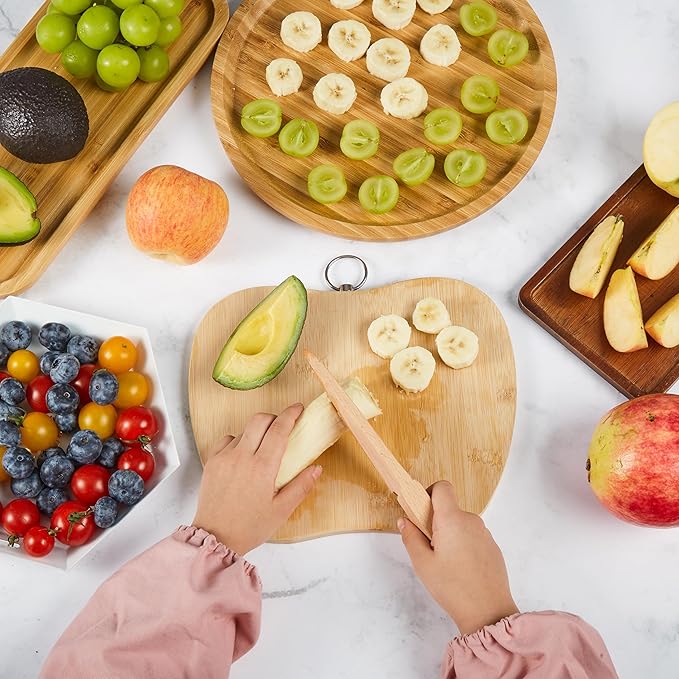 Pulcher Kids Cooking & Baking Sets Real Little Chef Cooking Utensils Kitchen Set Gifts for Girls Boys Juniors with Utensils Cutting Board Kids Safe Knife Rolling Pin Apron Carrying Basket (Coral Pink)