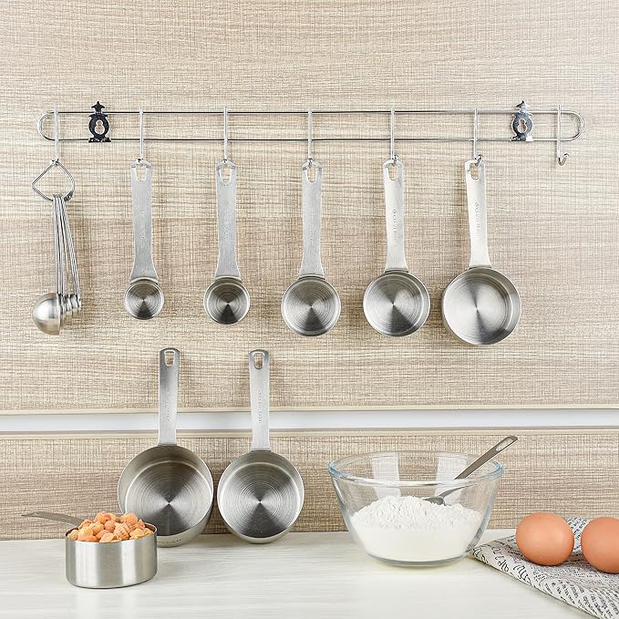 Measuring Cups Set, 18/8 Stainless Steel Measuring Cups for Kitchen and Baking Measure Cups Set of 8